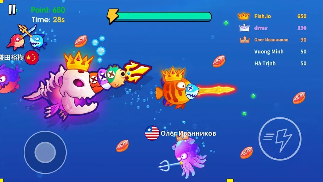 Sword Shark.io - Hungry Shark [МОД: Бесконечные деньги, Монеты и Мега MOD] Screenshot 2