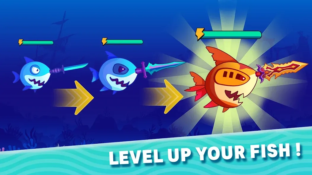 Sword Shark.io - Hungry Shark [МОД: Бесконечные деньги, Монеты и Мега MOD] Screenshot 3