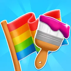 Скачать Flag Painters (Флаг Пэйнтерс) [МОД: Меню, Бесконечные монеты и Открытые уровни] | Взлом Flag Painters на Андроид