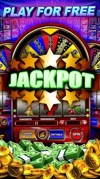 Money Wheel Slot Machine Game (Мани Вил Слот Машине Гейм) [МОД: Бесконечные деньги, Монеты и Мега MOD] Screenshot 2