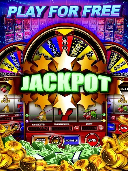 Money Wheel Slot Machine Game (Мани Вил Слот Машине Гейм) [МОД: Бесконечные деньги, Монеты и Мега MOD] Screenshot 4