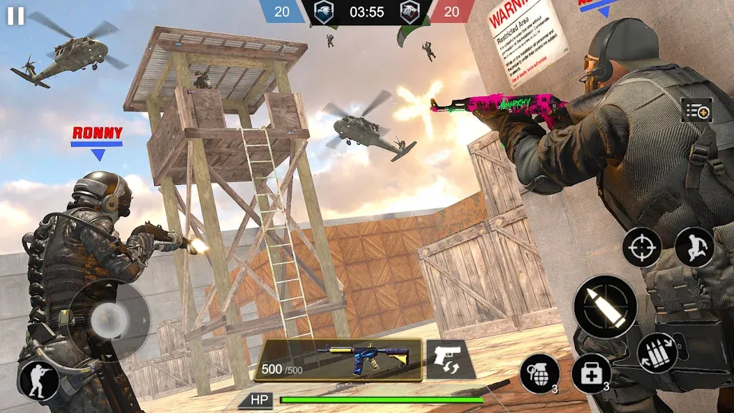 Army Commando Shooting Games [МОД: Бесконечные деньги, Монеты и Мега MOD] Screenshot 4