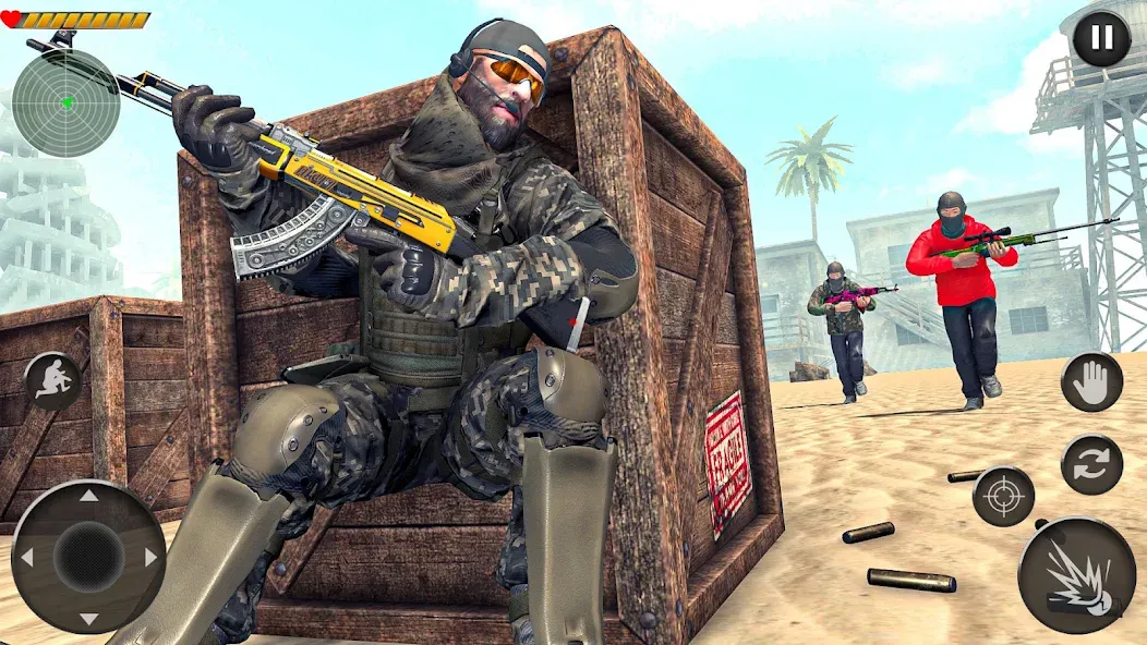 Army Commando Shooting Games [МОД: Бесконечные деньги, Монеты и Мега MOD] Screenshot 5