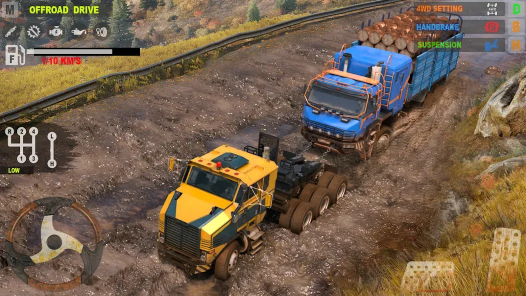 Offroad Mudrunner Games 3D [МОД: Бесконечные деньги, Монеты и Мега MOD] Screenshot 1