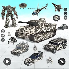 Скачать Tank Robot Game Army Games (армейский танк робот трансформационная игра) [МОД: Все открыто, Дополнительные деньги и Меню MOD] | Взлом Tank Robot Game Army Games на Андроид