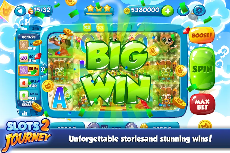 Slots Journey 2: Vegas Casino [МОД: Много монет, Открытые уровни и Мега MOD] Screenshot 4