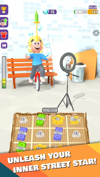 Street Life: Merge Tap Clicker (Беггинг Лайф) [МОД: Много денег, Монет и Все открыто] Screenshot 1