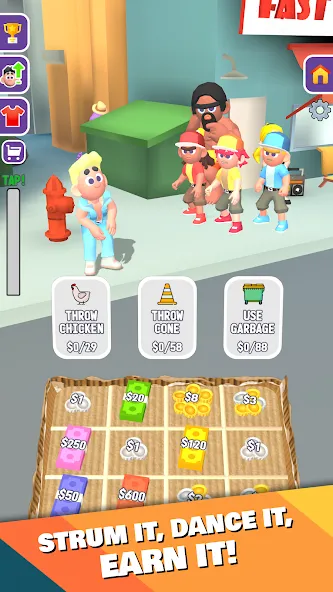 Street Life: Merge Tap Clicker (Беггинг Лайф) [МОД: Много денег, Монет и Все открыто] Screenshot 4