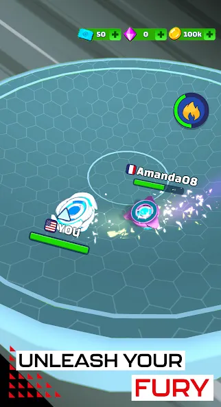 Spinner Fighter Arena (Спиннер Файтер Арена) [МОД: Много денег, Монет и Все открыто] Screenshot 2
