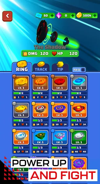 Spinner Fighter Arena (Спиннер Файтер Арена) [МОД: Много денег, Монет и Все открыто] Screenshot 3