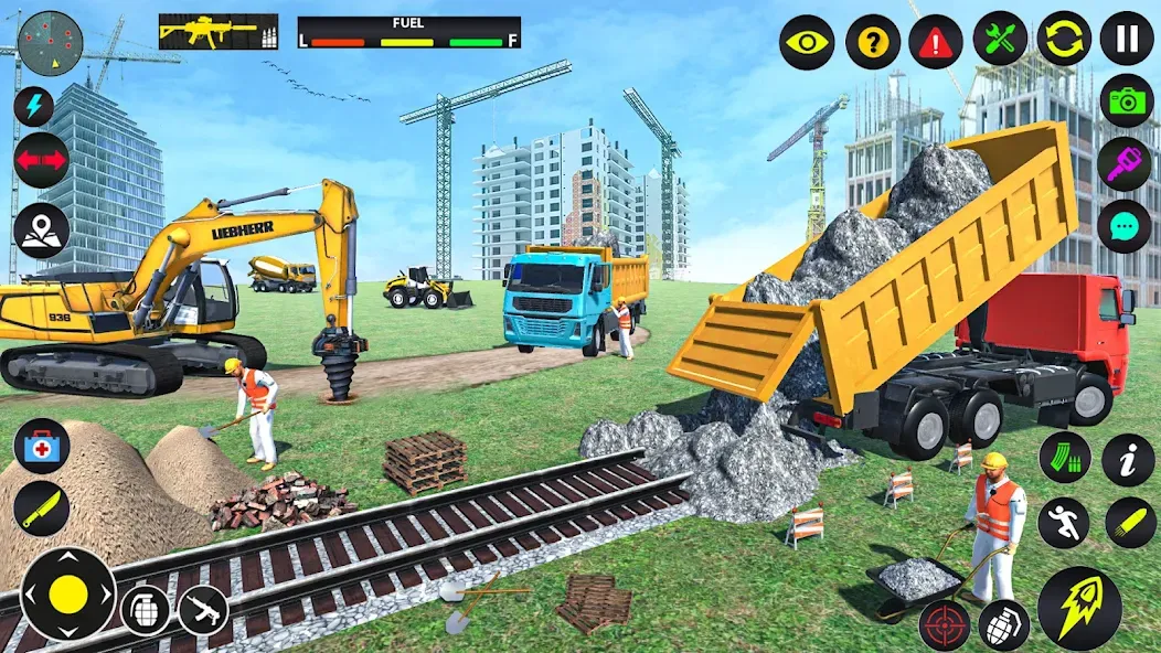Excavator Simulator Crane Game (Экскаватор Симулятор Кран Игра) [МОД: Много денег, Монет и Все открыто] Screenshot 1
