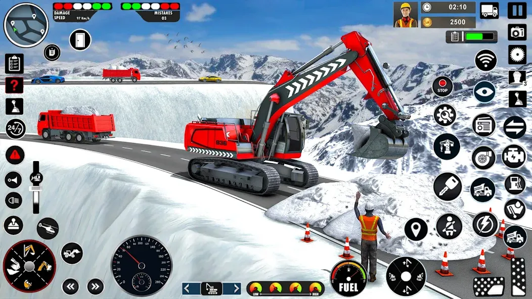 Excavator Simulator Crane Game (Экскаватор Симулятор Кран Игра) [МОД: Много денег, Монет и Все открыто] Screenshot 2