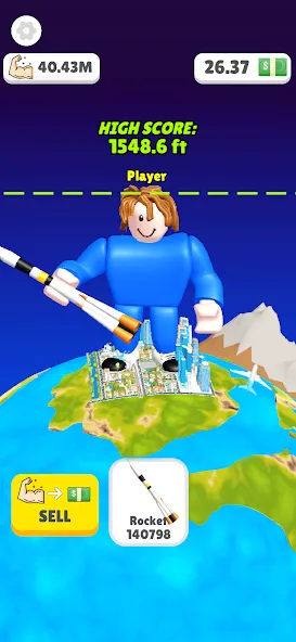 Lifting Hero (Лифтинг герой) [МОД: Деньги, Монеты и Меню MOD] Screenshot 3