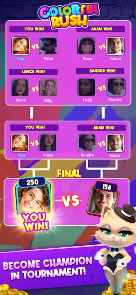 Match Club : PvP Match3 (Матч Клуб) [МОД: Меню, Бесконечные монеты и Открытые уровни] Screenshot 1