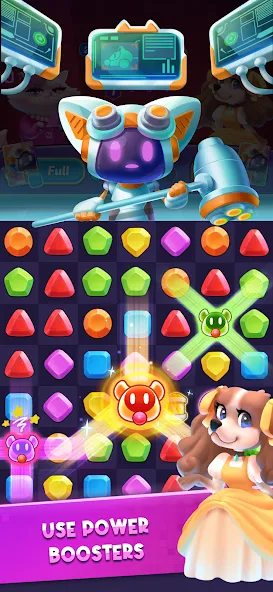 Match Club : PvP Match3 (Матч Клуб) [МОД: Меню, Бесконечные монеты и Открытые уровни] Screenshot 3