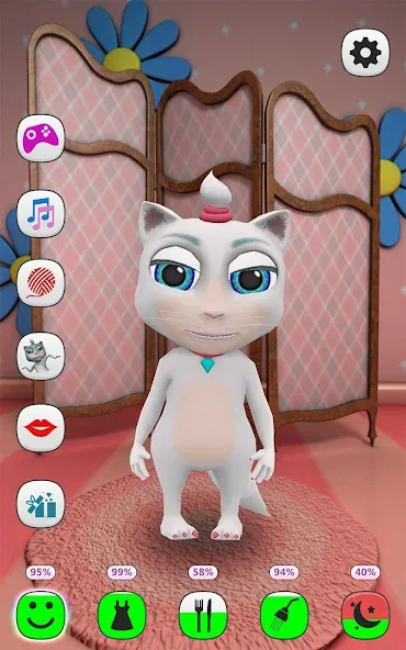 My Talking Kitty Cat [МОД: Бесконечные деньги, Монеты и Мега MOD] Screenshot 1