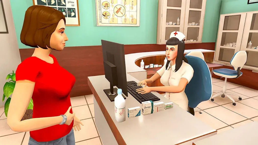 Virtual Pregnant Mom Baby Care (Виртуальная беременная мама Уход за младенцем) [МОД: Меню, Бесконечные монеты и Открытые уровни] Screenshot 1