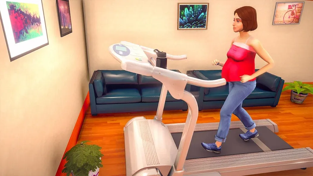 Virtual Pregnant Mom Baby Care (Виртуальная беременная мама Уход за младенцем) [МОД: Меню, Бесконечные монеты и Открытые уровни] Screenshot 3