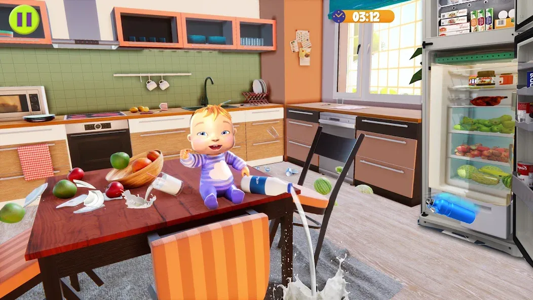 Virtual Baby Mother Simulator [МОД: Меню, Бесконечные монеты и Открытые уровни] Screenshot 2