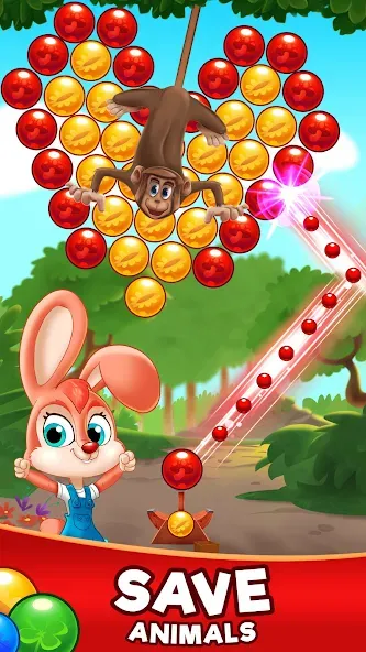 Bubble Friends Bubble Shooter [МОД: Бесконечные деньги, Монеты и Мега MOD] Screenshot 2