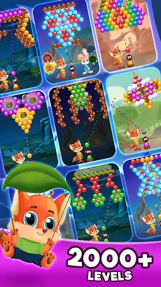 Bubble Friends Bubble Shooter [МОД: Бесконечные деньги, Монеты и Мега MOD] Screenshot 5