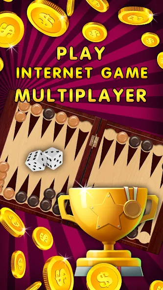 Backgammon Nard offline online [МОД: Много монет, Открытые уровни и Мега MOD] Screenshot 3