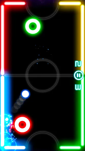 Glow Hockey (Глоу Хоккей) [МОД: Много денег, Монет и Все открыто] Screenshot 1