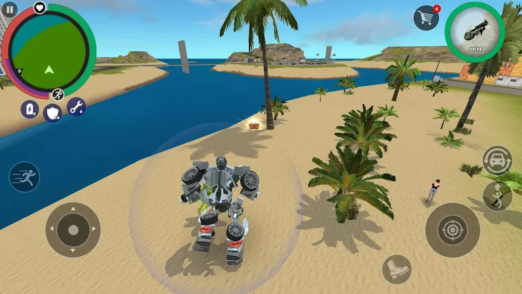 Robot Car (робот машина) [МОД: Много денег, Монет и Все открыто] Screenshot 4