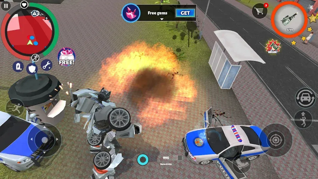 Robot Car (робот машина) [МОД: Много денег, Монет и Все открыто] Screenshot 5