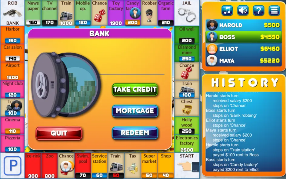 CrazyPoly - Business Dice Game (КрейзиПоли) [МОД: Меню, Бесконечные монеты и Открытые уровни] Screenshot 3
