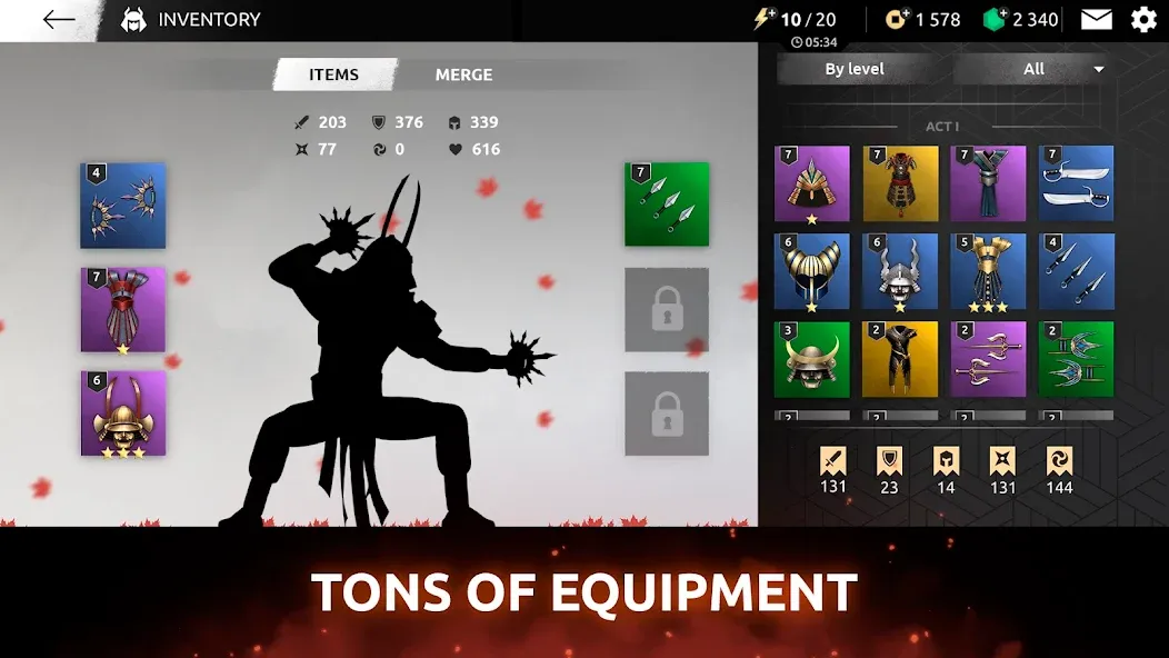 Shades: Shadow Fight Roguelike (Шейдс) [МОД: Много денег, Монет и Все открыто] Screenshot 5