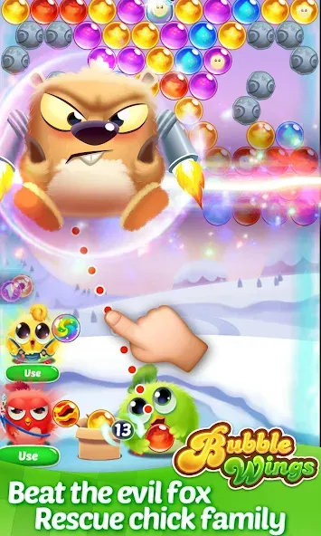 Bubble Wings: bubble shooter (Бабл Вингс) [МОД: Много денег, Монет и Все открыто] Screenshot 2