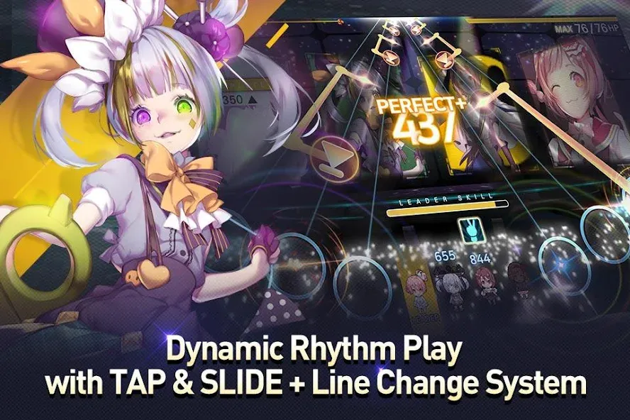 TAPSONIC TOP -Music Grand prix (Тапсоник Топ) [МОД: Много монет, Открытые уровни и Мега MOD] Screenshot 1