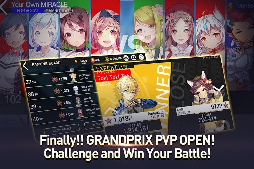 TAPSONIC TOP -Music Grand prix (Тапсоник Топ) [МОД: Много монет, Открытые уровни и Мега MOD] Screenshot 4