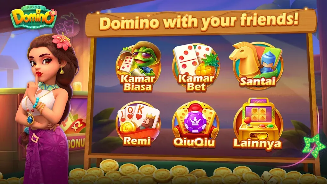 Higgs Domino Island (Хиггс Домино Остров) [МОД: Меню, Бесконечные монеты и Открытые уровни] Screenshot 1