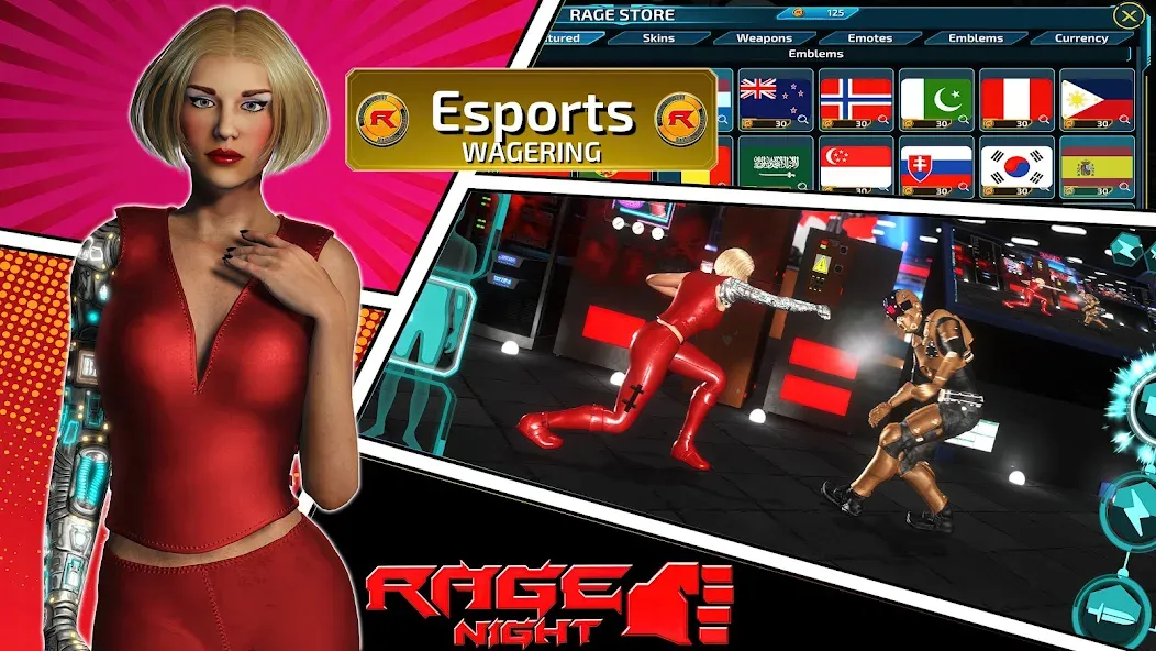 Rage Night (Рэйдж Найт) [МОД: Бесконечные деньги, Монеты и Мега MOD] Screenshot 2