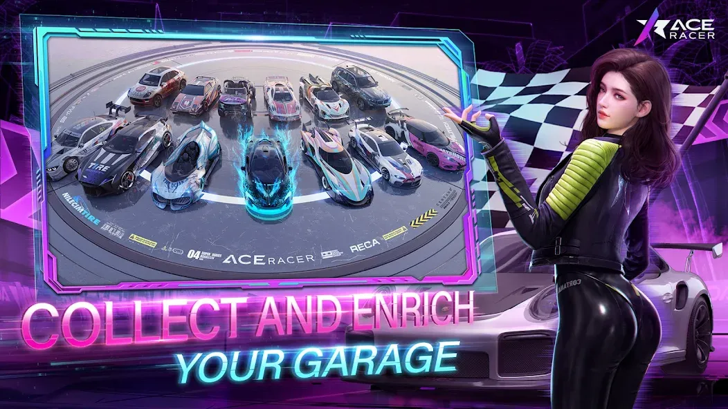 Ace Racer (Эйс Рейсер) [МОД: Деньги, Монеты и Меню MOD] Screenshot 2