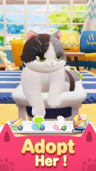 Neko Crush (Нэко Краш) [МОД: Деньги, Монеты и Меню MOD] Screenshot 1