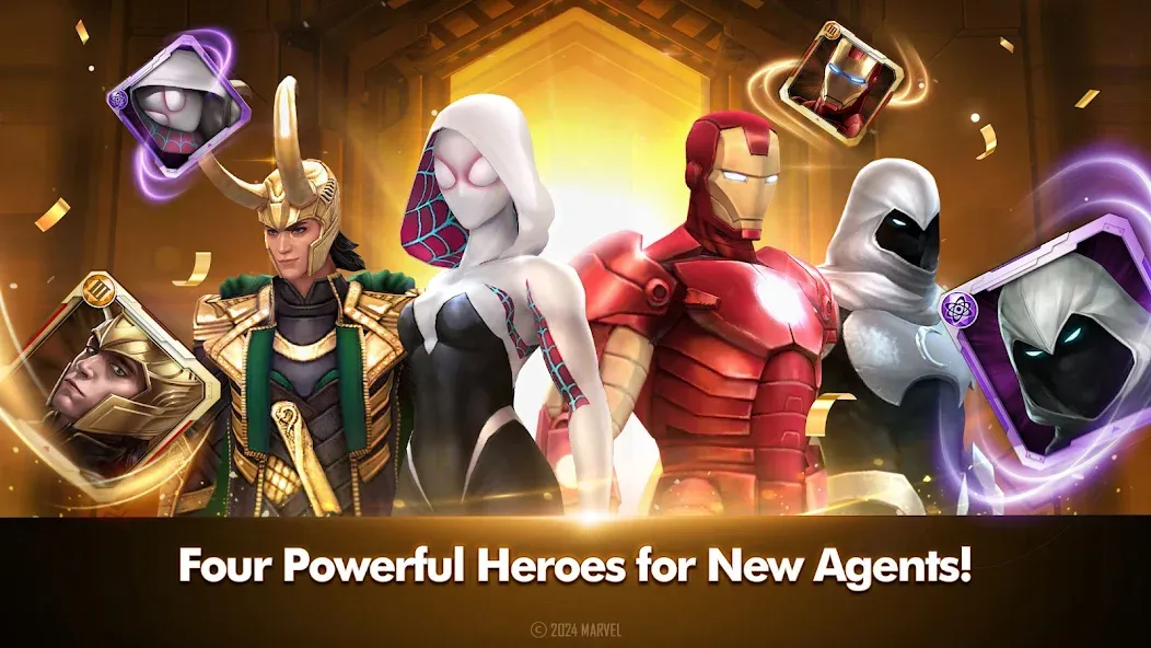 MARVEL Future Fight (МАРВЕЛ Фьючер Файт) [МОД: Много денег, Монет и Все открыто] Screenshot 1