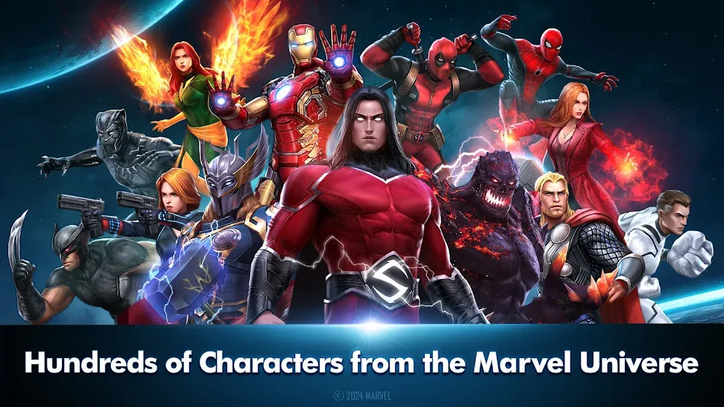 MARVEL Future Fight (МАРВЕЛ Фьючер Файт) [МОД: Много денег, Монет и Все открыто] Screenshot 2