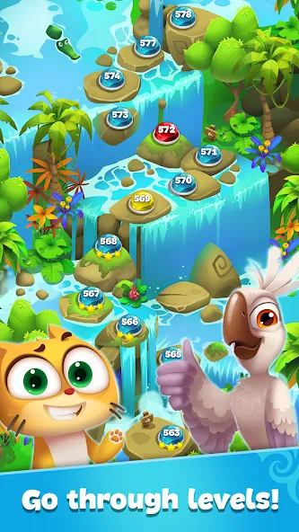 Gemmy Lands: Match 3 Games [МОД: Бесконечные деньги, Монеты и Мега MOD] Screenshot 4