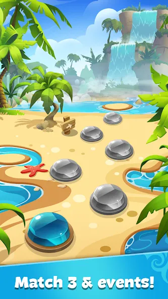 Gemmy Lands: Match 3 Games [МОД: Бесконечные деньги, Монеты и Мега MOD] Screenshot 5