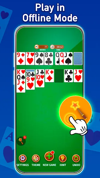 Solitaire: Classic Card Game (Клондайк Солитер) [МОД: Меню, Бесконечные монеты и Открытые уровни] Screenshot 5