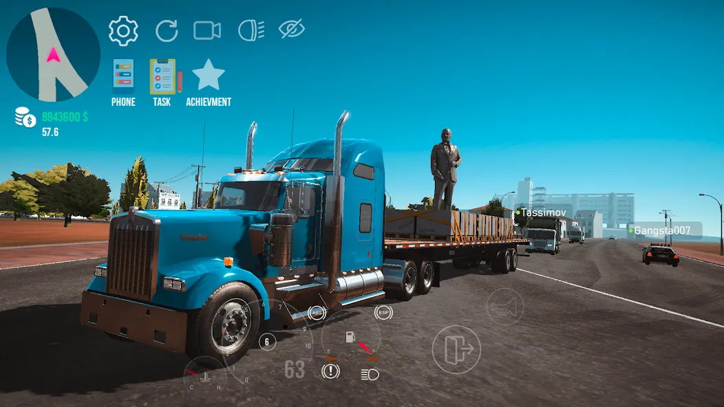 Nextgen: Truck Simulator Drive (Некстджен) [МОД: Все открыто, Дополнительные деньги и Меню MOD] Screenshot 2