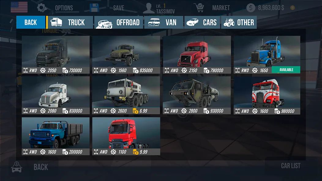 Nextgen: Truck Simulator Drive (Некстджен) [МОД: Все открыто, Дополнительные деньги и Меню MOD] Screenshot 5