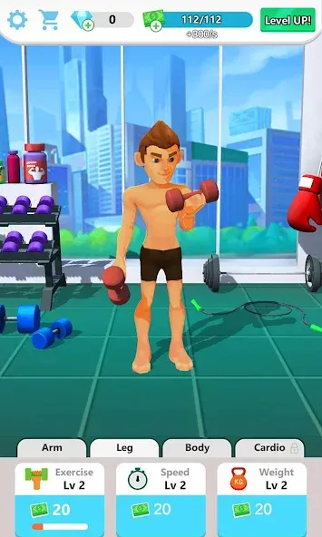 Muscle Tycoon 3D: MMA Boxing (Масл Тайкун 3D) [МОД: Меню, Бесконечные монеты и Открытые уровни] Screenshot 1