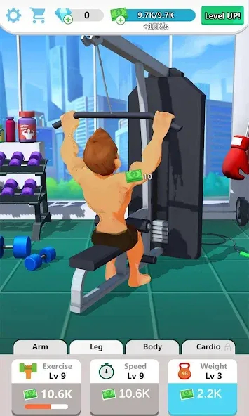 Muscle Tycoon 3D: MMA Boxing (Масл Тайкун 3D) [МОД: Меню, Бесконечные монеты и Открытые уровни] Screenshot 4