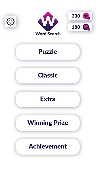 Word Search Puzzle (Уорд Срч Пазл) [МОД: Меню, Бесконечные монеты и Открытые уровни] Screenshot 2