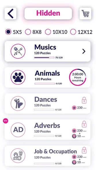 Word Search Puzzle (Уорд Срч Пазл) [МОД: Меню, Бесконечные монеты и Открытые уровни] Screenshot 4