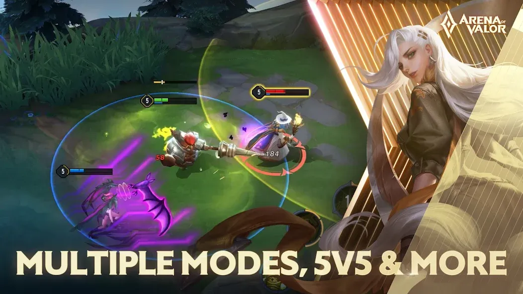 Arena of Valor (Арена величия) [МОД: Все открыто, Дополнительные деньги и Меню MOD] Screenshot 5